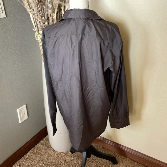 Vintage 70s Obermeyer Japan Khaki Gray Pullover Wind Shirt Size Large - Picture 6 of 9